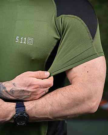 Тактична футболка 5.11 oliva/black ПП7651 Одеса