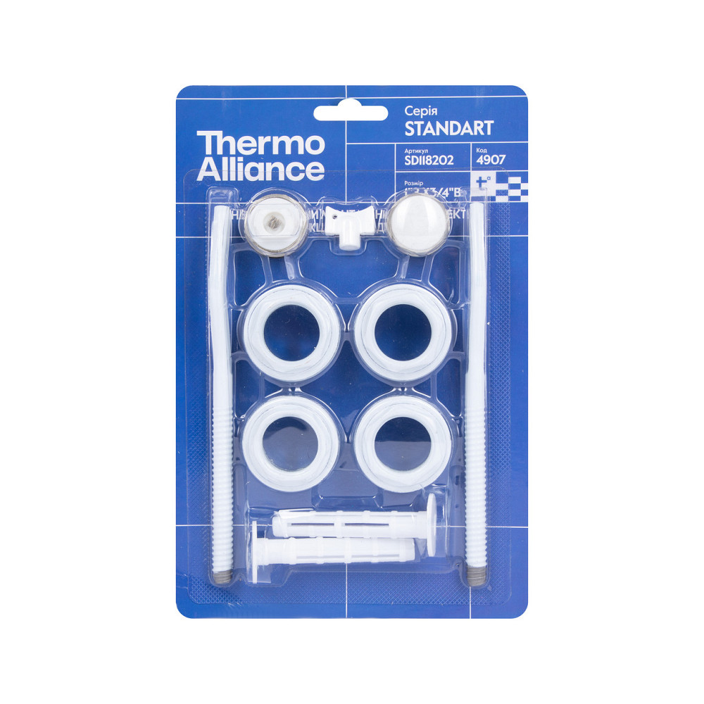 Комплект на радіатор Thermo Alliance Standart 3/4"х1" SD118202 Київ - фото 1