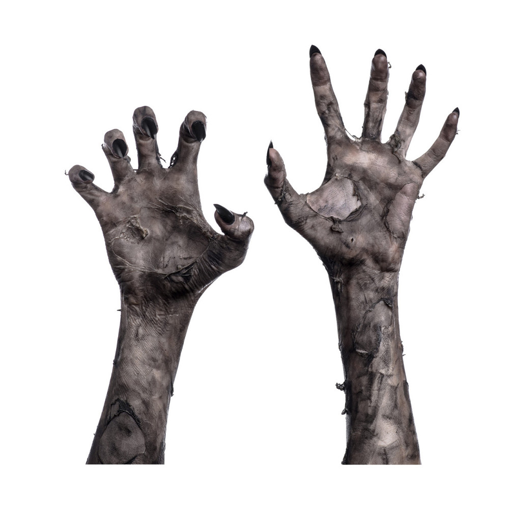 Наклейки на Хэллоуин Руки 45 на 30 см серый Киев - изображение 10