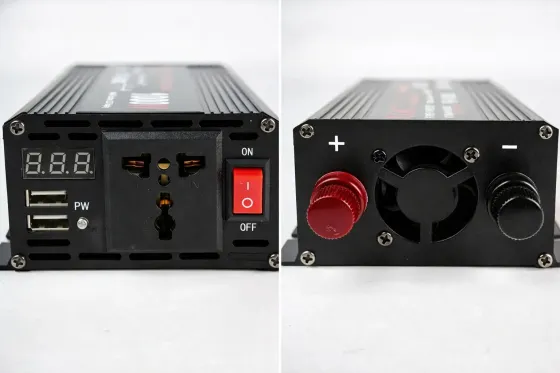 Преобразователь напряжения 12V-220V UKC 1000 Вт с чистой синусоидой / автомобильный инвертор 12 В в 220 В с цифровым дисплеем и USB выходом Коломия