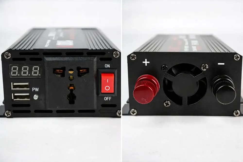 Преобразователь напряжения 12V-220V UKC 1000 Вт с чистой синусоидой / автомобильный инвертор 12 В в 220 В с цифровым дисплеем и USB выходом Коломия - фото 2