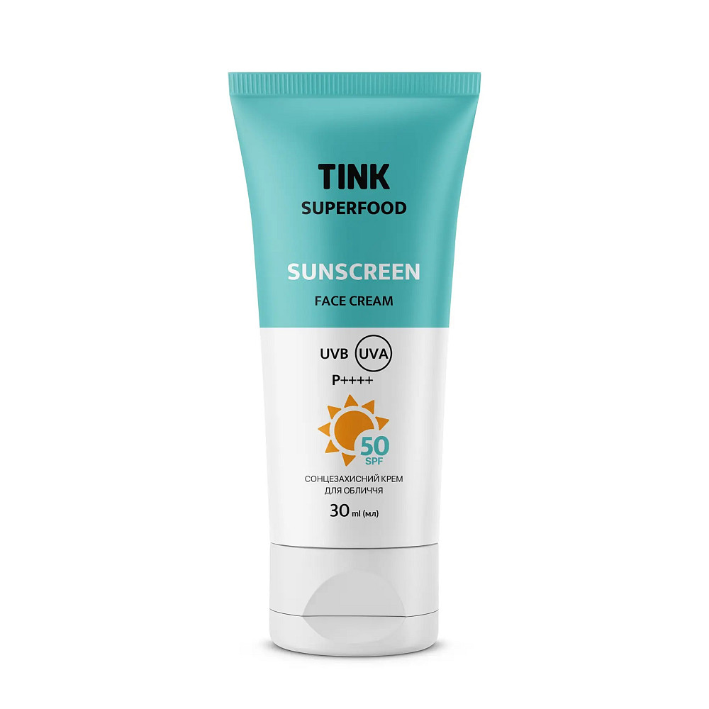 Сонцезахисний крем для обличчя SPF 50 Tink 30 мл Київ - фото 1