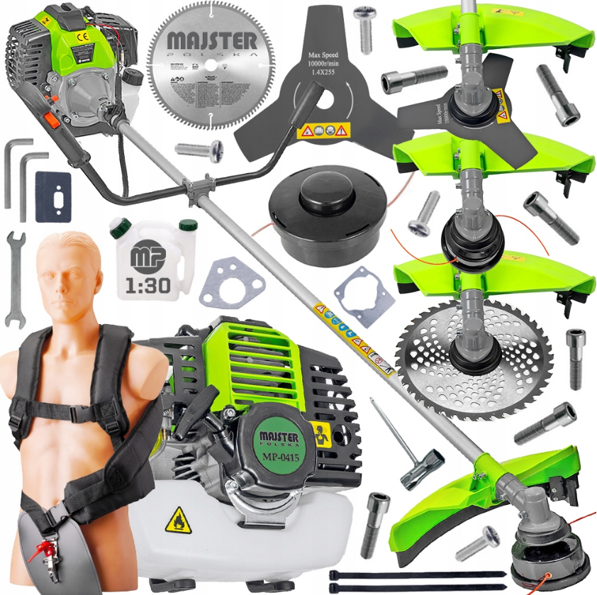 Бензокоса Majster Polska MP-0415 + аксесуари (Польща) Київ - фото 1