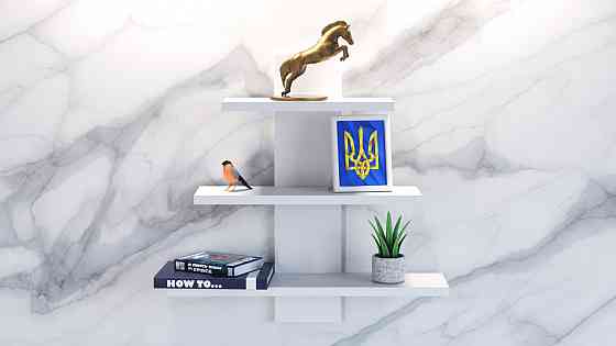 Полка навесная П-1, Белый, 500/140/500 Львов