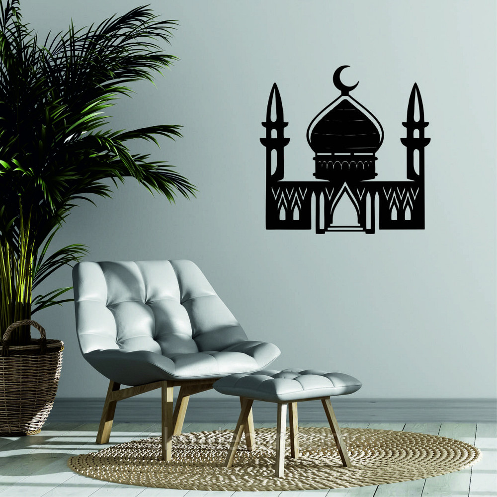 Декоративне настінне Панно «Іслам» Декор на стіну 70*70 см, Чорний Київ - фото 4