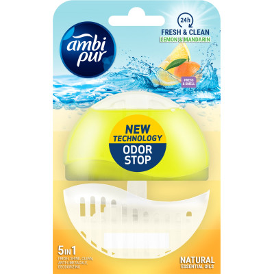 Туалетный блок Ambi Pur Lemon & Mandarin 55 мл (8435495816263) Винница - изображение 1