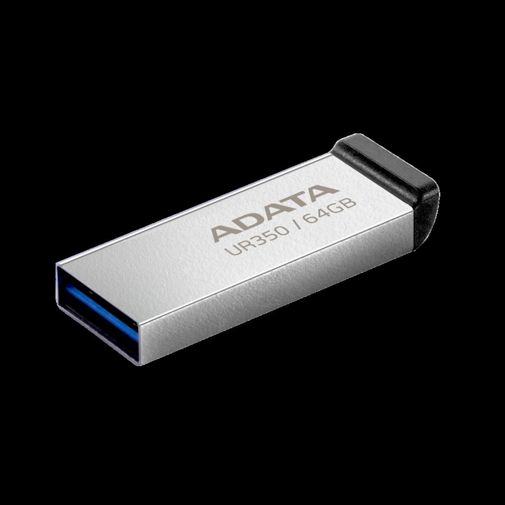Flash A-DATA USB 3.2 UR 350 64Gb Silver/Black Киев - изображение 3