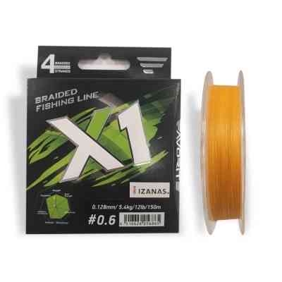 Шнур Favorite X1 PE 4x 150m 0.6/0.128mm 12lb/5.4kg Orange (1693.11.18) Винница