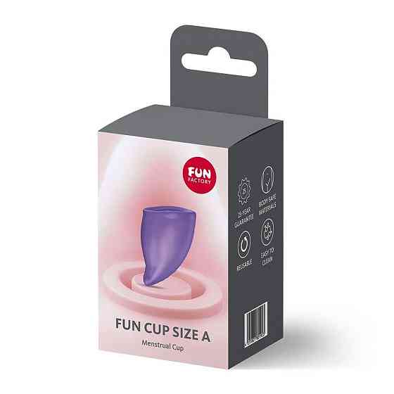 Менструальна чаша Fun Factory FUN CUP SIZE A Black Currant, багаторазова, діаметр 4 см, об’єм 20 мл Sex Aura Київ