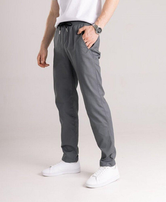 Чоловічі штани карго демісезонні темно-сірі котонові Pobedov Step Київ - фото 10