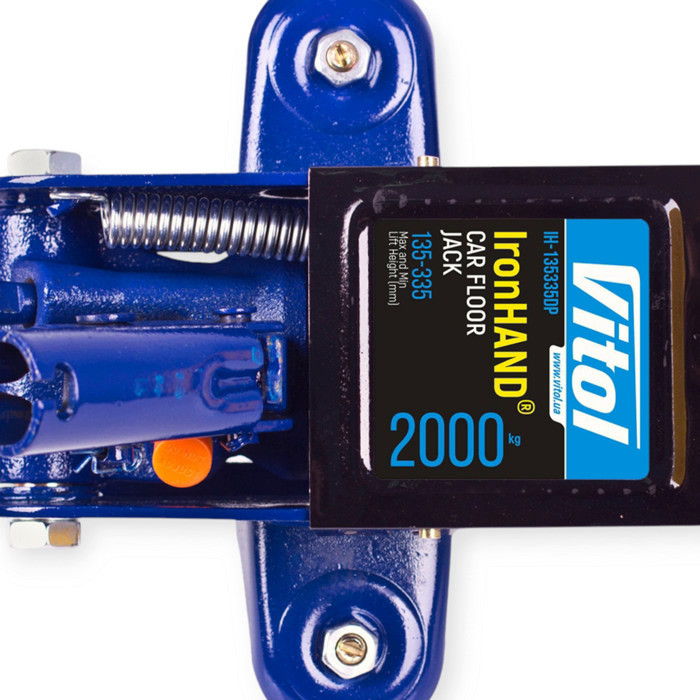 Домкрат гідравлічний підкатний 2 т, 135-335 мм, 9,0 кг (коробка) Iron Hand Мукачево - фото 7