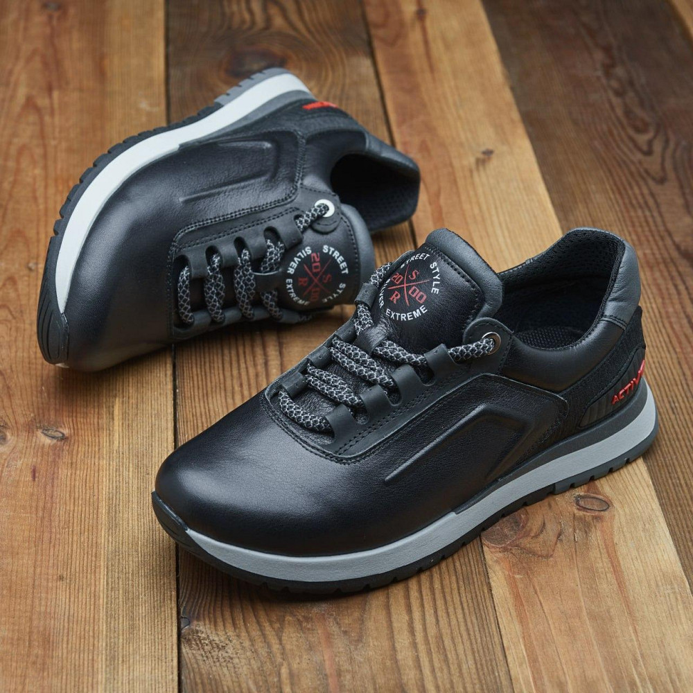 Чоловічи кросівки з натуральної шкіри Silver Харьков - изображение 8