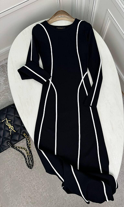 Женское элегантное притягательное макси платье из рубчика Одесса - изображение 4