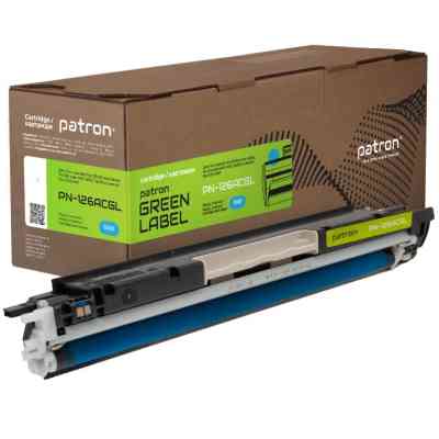 Тонер-картридж Patron HP 126A (CE311A) Green Label, cyan (PN-126ACGL) Вінниця
