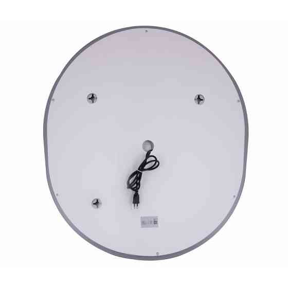 Дзеркало настінне овальне сенсорне Qtap Gemini 800х700 з LED-підсвіткою Touch, з антизапотіванням із диммером Харків