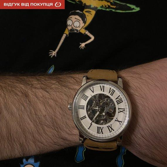 Чоловічий механічний наручний годинник Forsining Vintage Pro Вінниця - фото 11