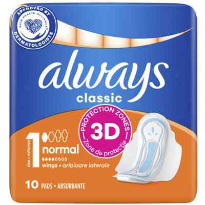 Гигиенические прокладки Always Classic Normal Single 10 шт (4015400259275) Винница