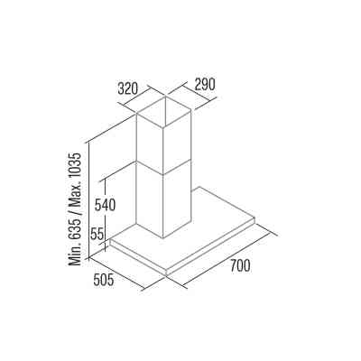 Вытяжка кухонная Cata Legend 700 x (02021306) Винница