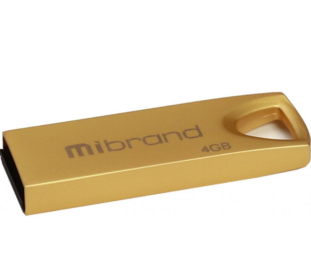 Флешка 4Гб USB 2.0 золотий Taipan Mibrand Житомир - изображение 1