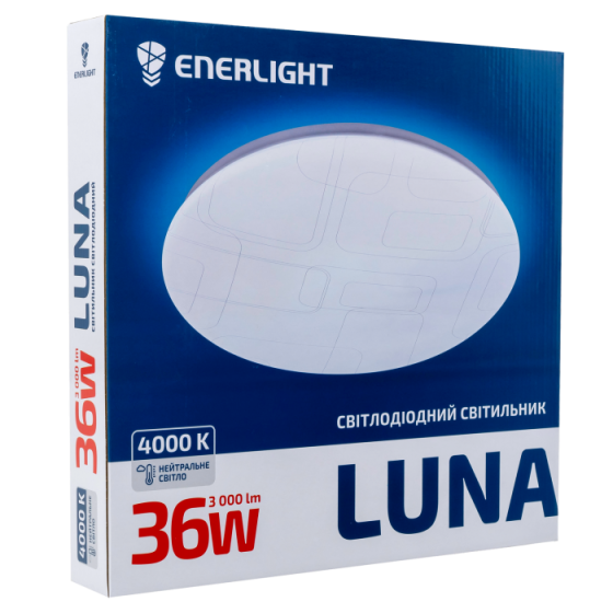 Cвітильник стельовий світлодіодний ENERLIGHT LUNA 24Вт 4000К Рівне