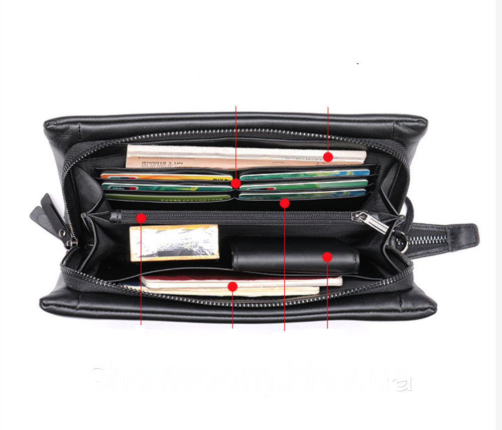 Мужской кожаный клатч Leather Collection (3004) Киев - изображение 7