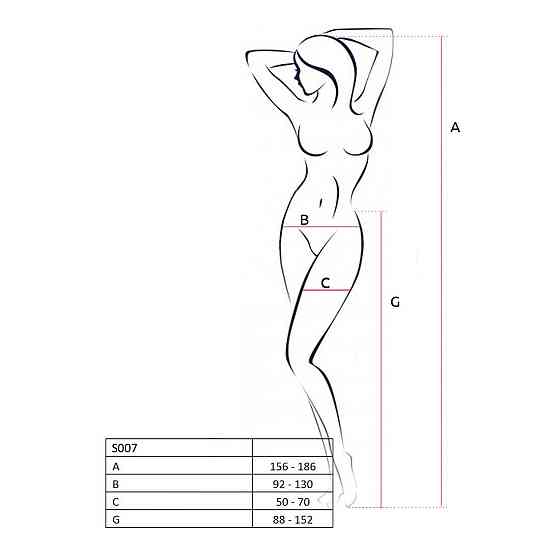 Эротические чулки-стокинги Passion S024 One Size, White, имитация чулков и пояса с гартерами Sex Aura Киев