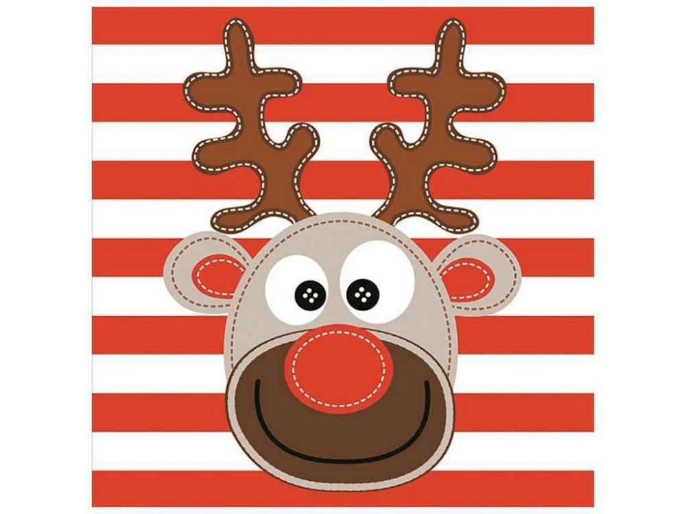 Серветки з малюнком Новий Рік 18шт паперові SMILE NEW YEAR 33*33 3шар ТМ SILKEN Київ - фото 1