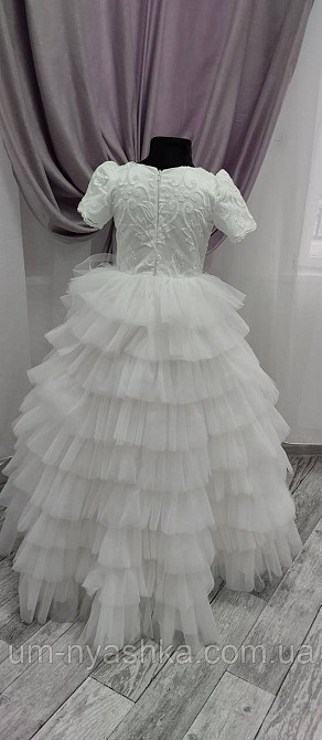 Длинное белое платье на рост 134-146 Кривой Рог - изображение 7