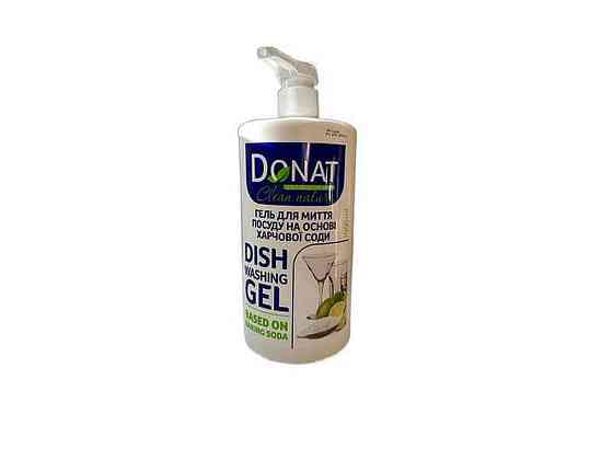 Гель для миття посуду 1л Сода (дозатор) Clean Nature ТМ DONAT Київ
