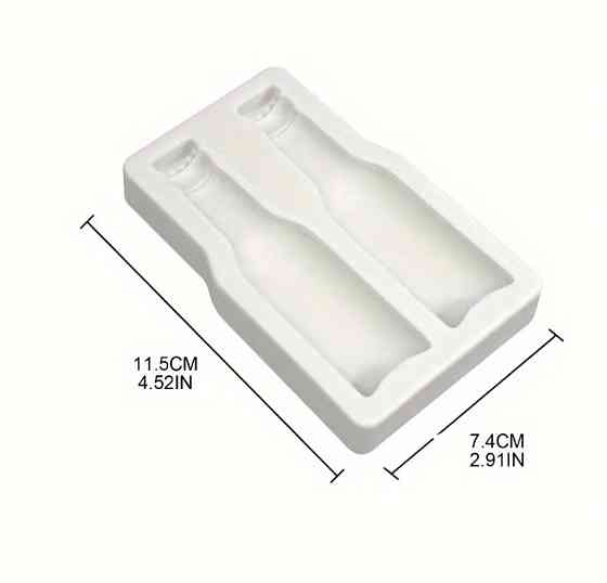 Молд силиконовый Бутылка 115 на 74 мм белый Киев