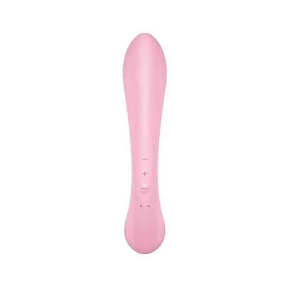 Двусторонний вибратор-кролик Satisfyer Triple Oh Pink (мятая упаковка!!!) Sex Aura Киев