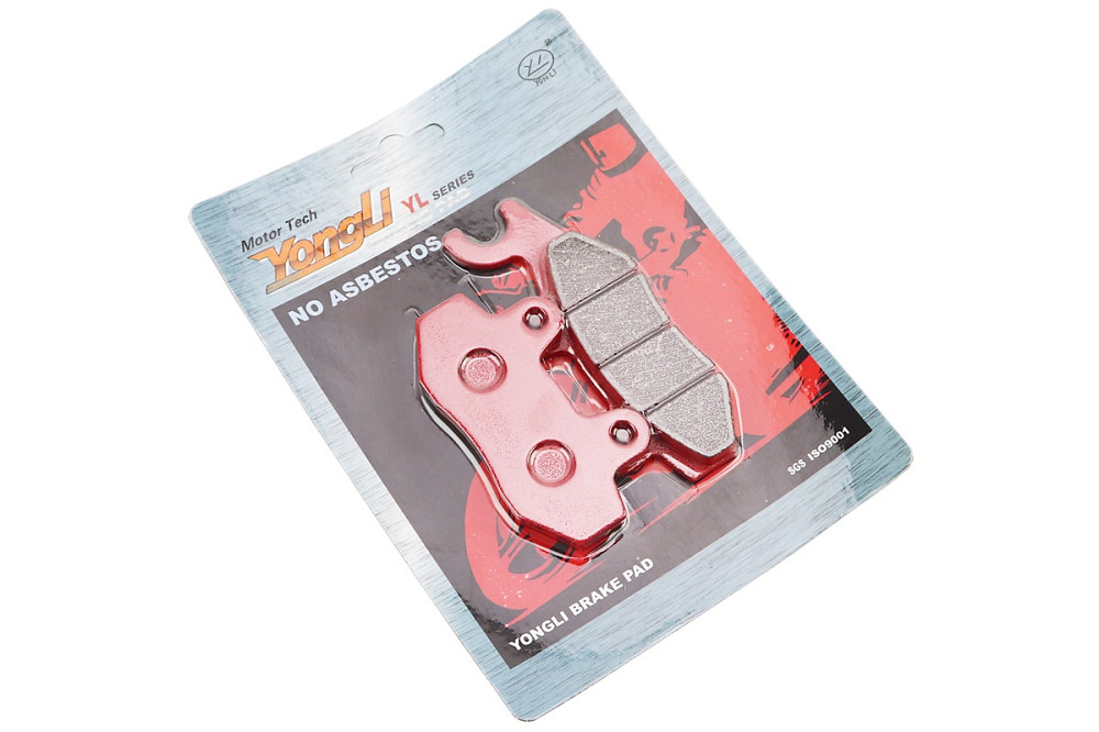 Гальмівні колодки (дискові) ліве вухо, Viper - RACE/STORM/CG/СВ/HONDA-LS125;NSR 50;MBX 50/LIFAN/KYMCO-Pulsar/LONCIN, к-кт 2шт, червоні Киев - изображение 1