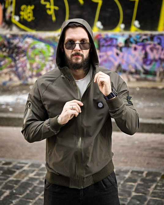 Городская Ветровка Stone island карман oliva 4 люкс ДЛ7037 Одесса - изображение 6