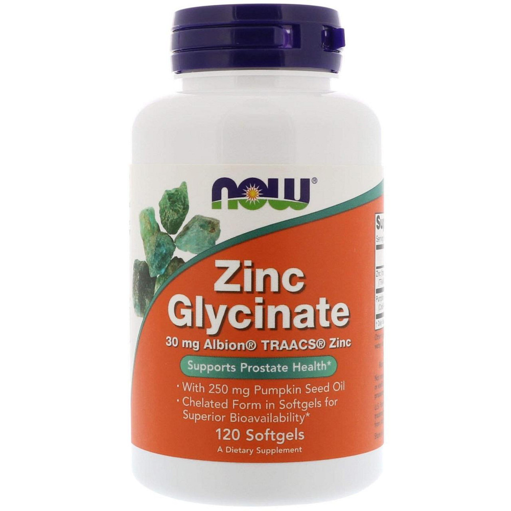 Гліцинат цинку Now Foods Zinc Glycinate 120 капсул Київ - фото 1