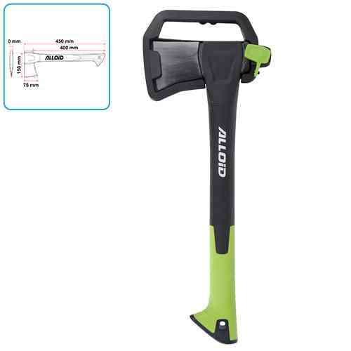 Alloid Pro. Сокира, ручка з фібергласу 600 г, 45см (AX-1845) Одеса