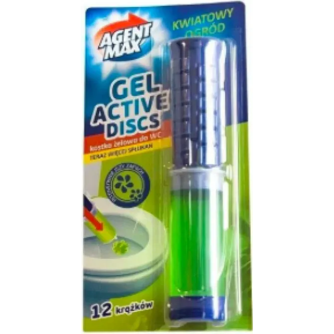 Шприц для унитаза гелевый с цветочным ароматом Agent Max Gel Active, 75 мл, 12 доз Львов - изображение 1