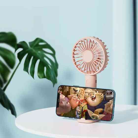 Ручний вентилятор з підставкою USB (аккумулятор 4000mAh) Handy Mini Fan Київ