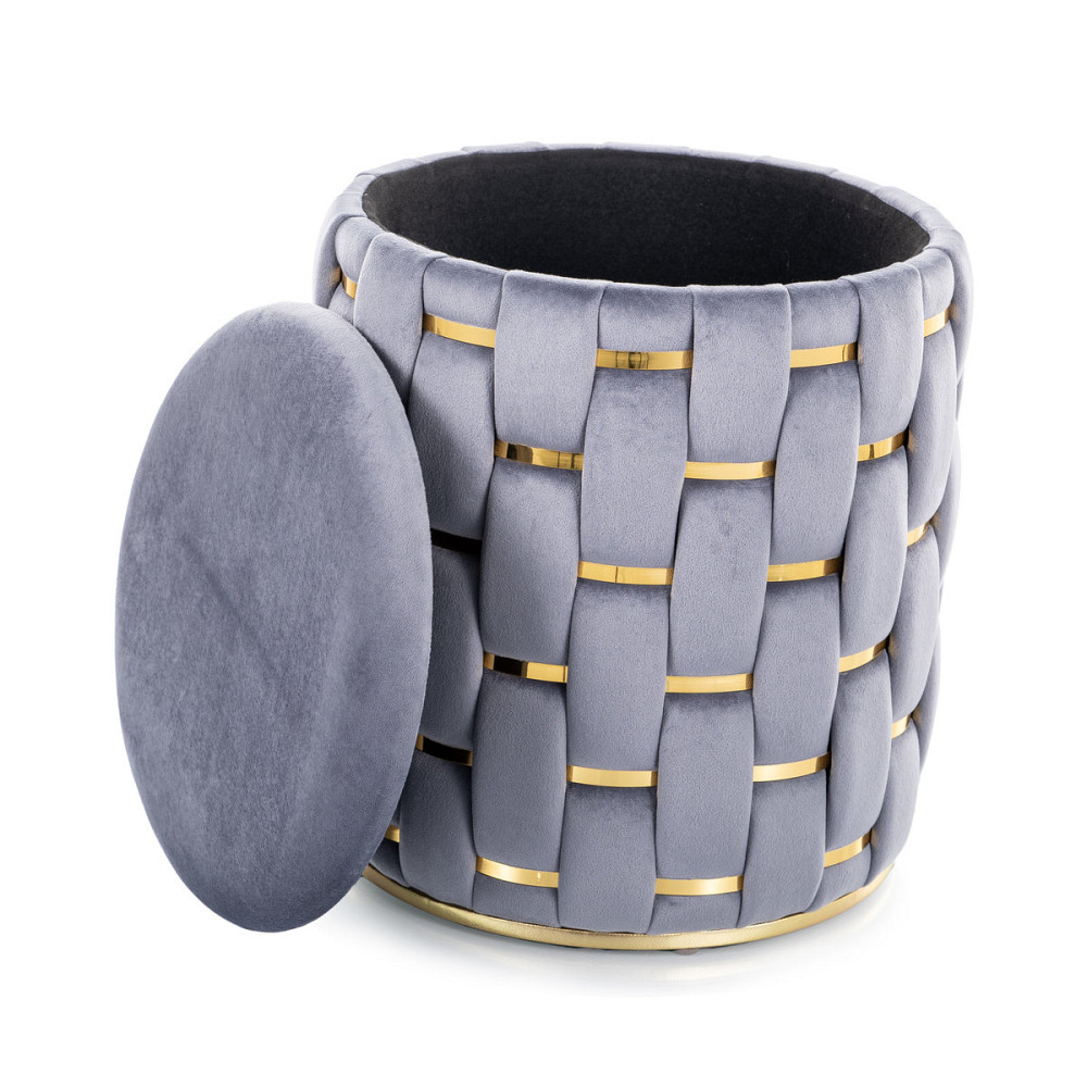 Пуф TIARA VELVET сірий TAP.252 Київ - фото 4