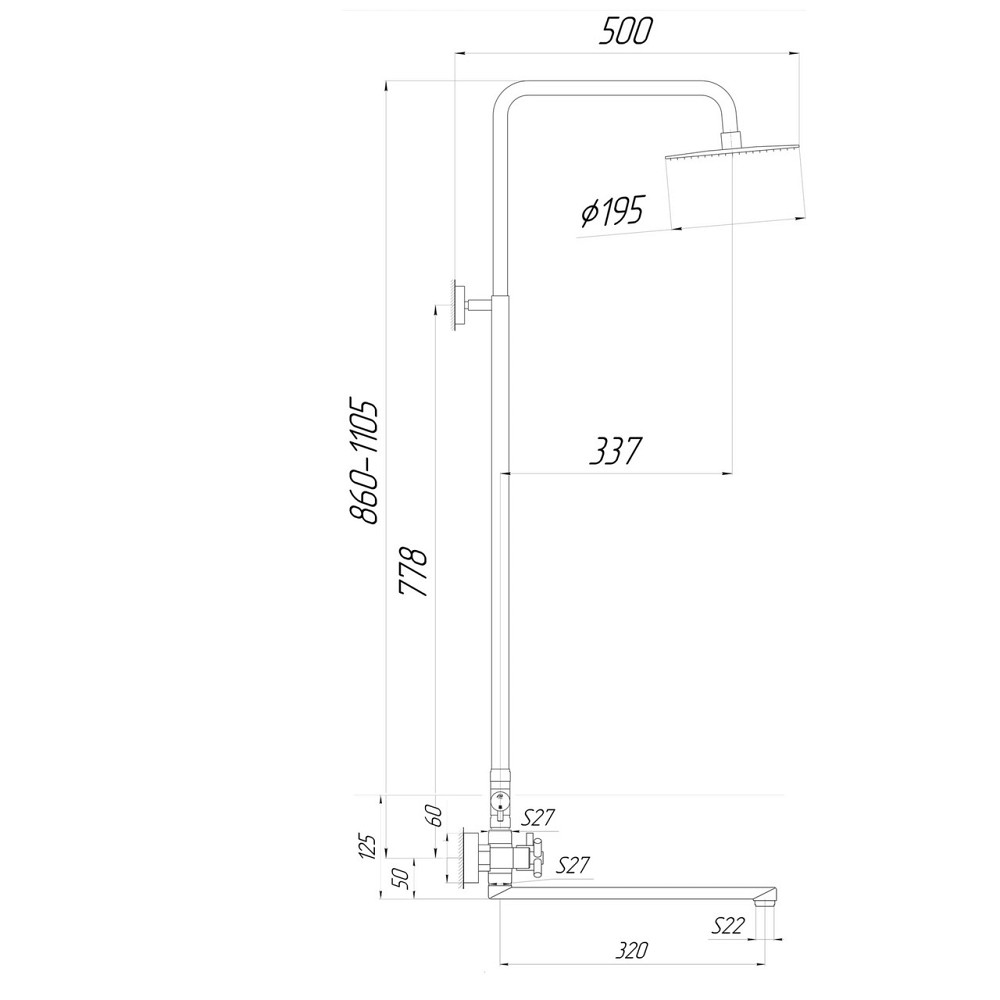 Душова система Globus Lux DUKAT SD4-SH-208 Київ - фото 7