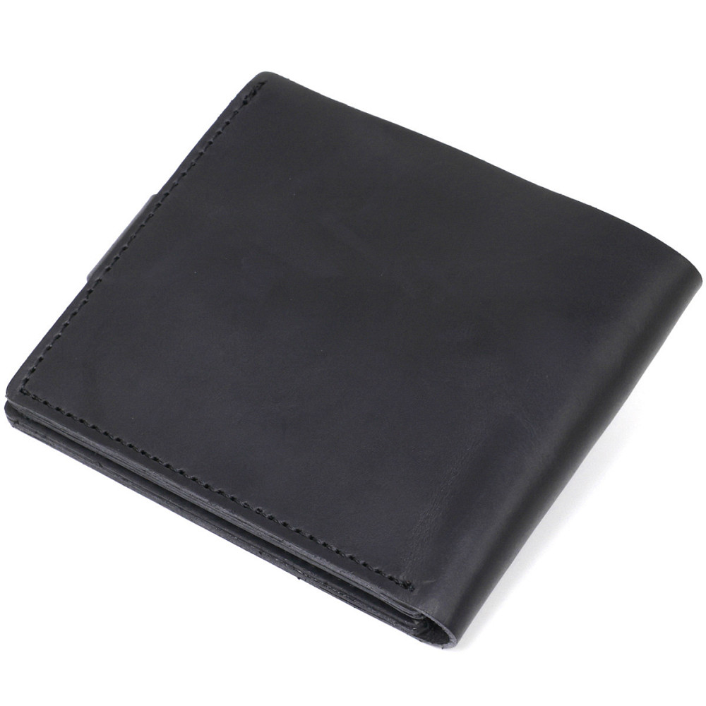 Матовое мужское винтажное портмоне Черный (SHVIGEL) Киев - изображение 6