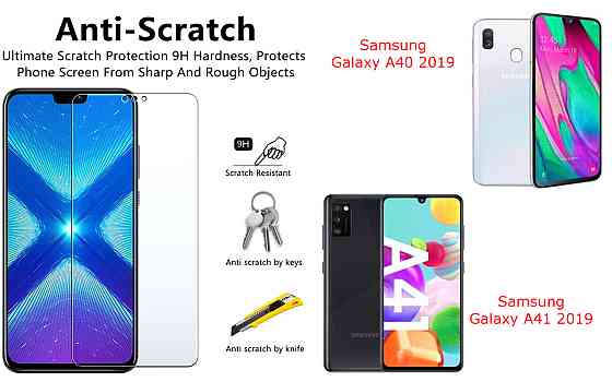 Защитное стекло NeoGlass для Samsung Galaxy A40 2019, Galaxy A41 2019 – ультрапрозрачное и устойчивое Киев