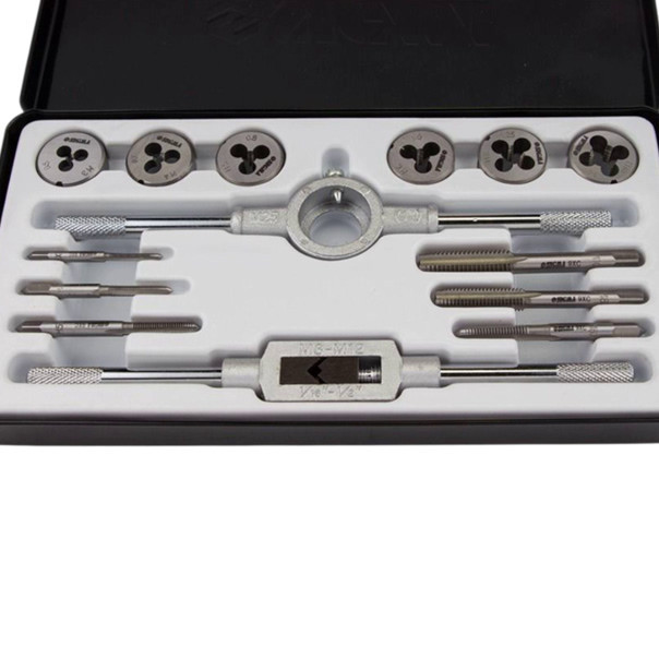 Набор плашек и метчиков 14 шт кейс металл. Мукачево - изображение 3