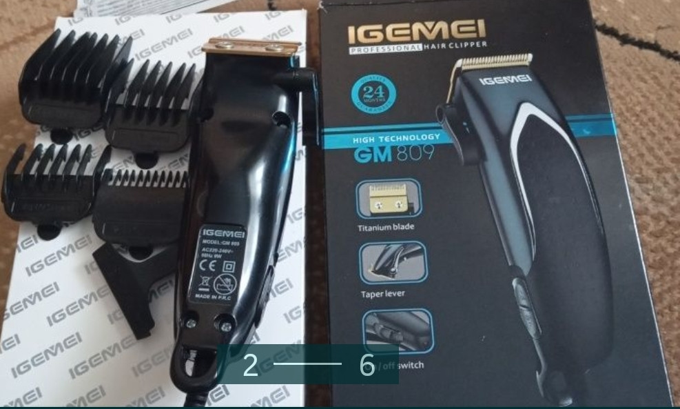Машинка для стриження волосся Професійна: I GEMEI Київ - фото 5