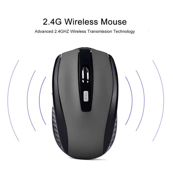 Бездротова мишка Silent Mouse 2.4G Сіра Запоріжжя - фото 4
