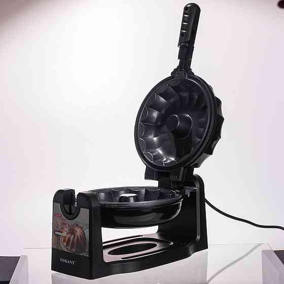 Кексниця електрична 1800 Вт з антипригарним покриттям 37×17×18 (см) Чорна SK-BBQ-837 Коломыя