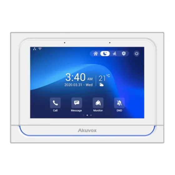 Відеодомофон 7” WiFi Akuvox X933W SIP White Android з Bluetooth (87-00023) Київ