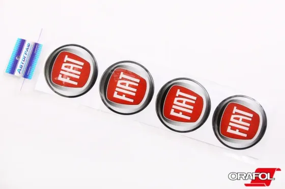 Наклейка на колпак 70мммм силікон Fiat Автограф (4 шт.) Вінниця
