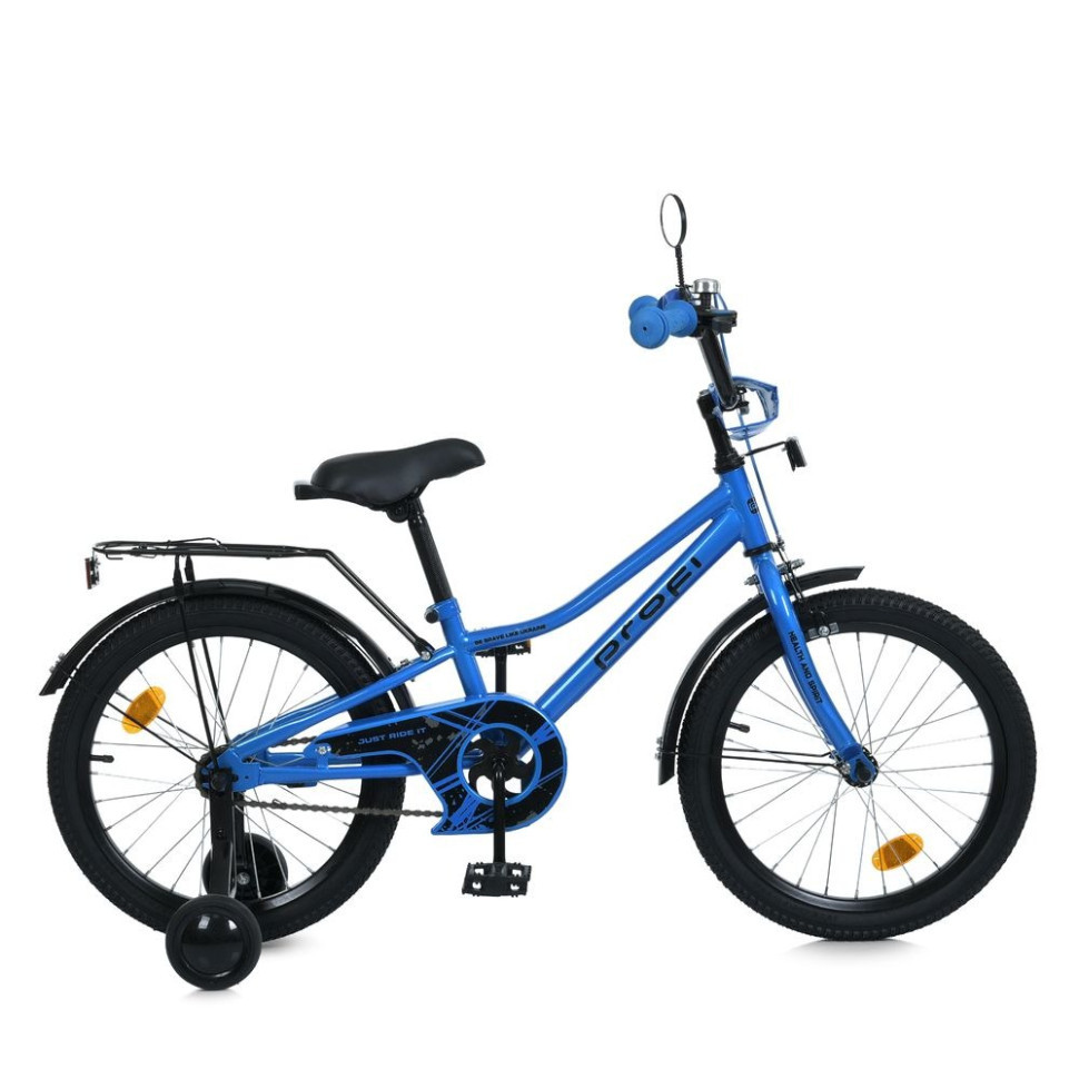 Велосипед дитячий MB 18012-1 колеса 18 дюймів, синій Вінниця - фото 7