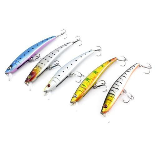 Набір воблерів приманок 11см, 10 шт, різнокольорові Вінниця - фото 3