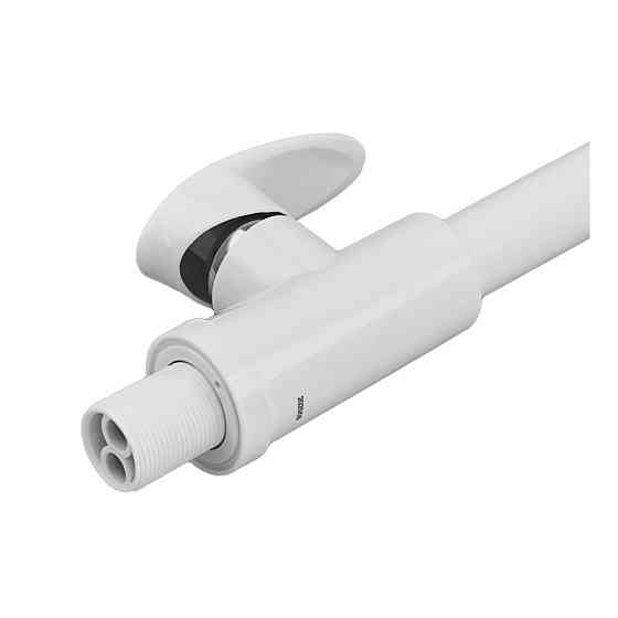 Змішувач для кухні Plamix Cezar-017 Set White Refl.White з силіконовий виливом (з підведенням) (PM0743)   ( 25001 ) Харьков